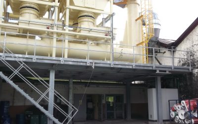 Estructura metálica soporte para equipo OTR